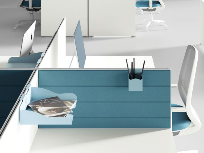 OXI - Sound absorbing desktop partition _ Las Mobili